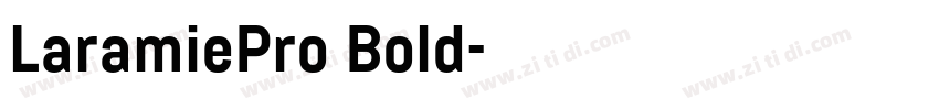 LaramiePro Bold字体转换